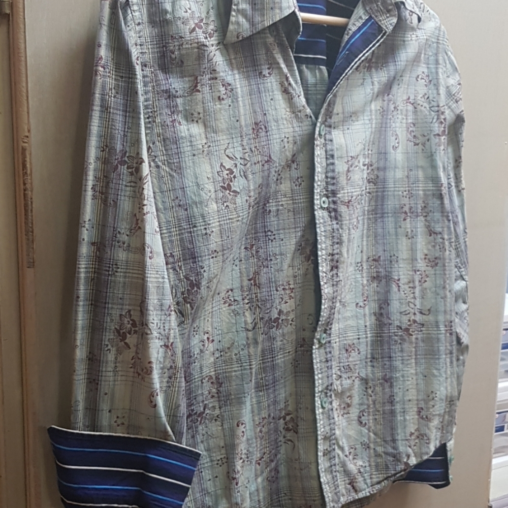 🌶Contrast cuff casual button down - Picture 2 of 4